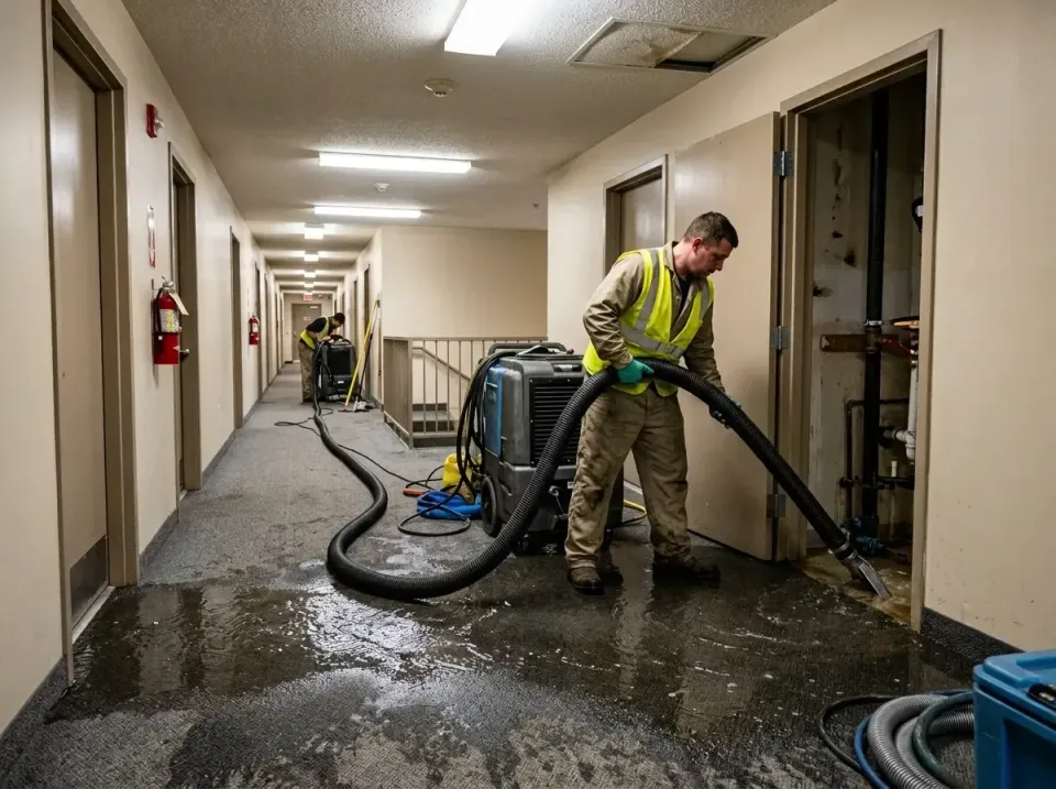 multi-unit-apartment-hallway-f-005 — frequently asked questions, Emergency Burst Pipe Water Extraction & Removal in Enumclaw…